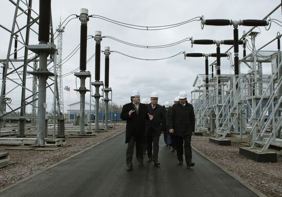 Opening ceremony of FGC UES's branch's new substation in St.Petersburg