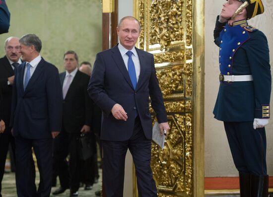 Russian President Vladimir Putin participates in CSTO and Supreme Eurasian Economic Council summits in Moscow