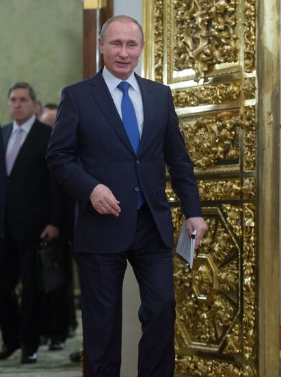 Russian President Vladimir Putin participates in CSTO and Supreme Eurasian Economic Council summits in Moscow