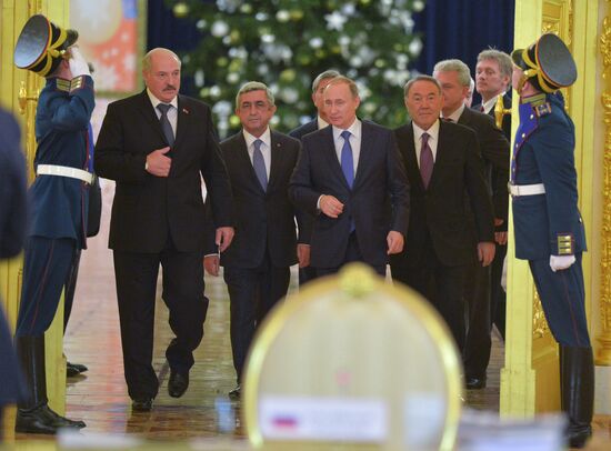 Russian President Vladimir Putin participates in CSTO and Supreme Eurasian Economic Council summits in Moscow