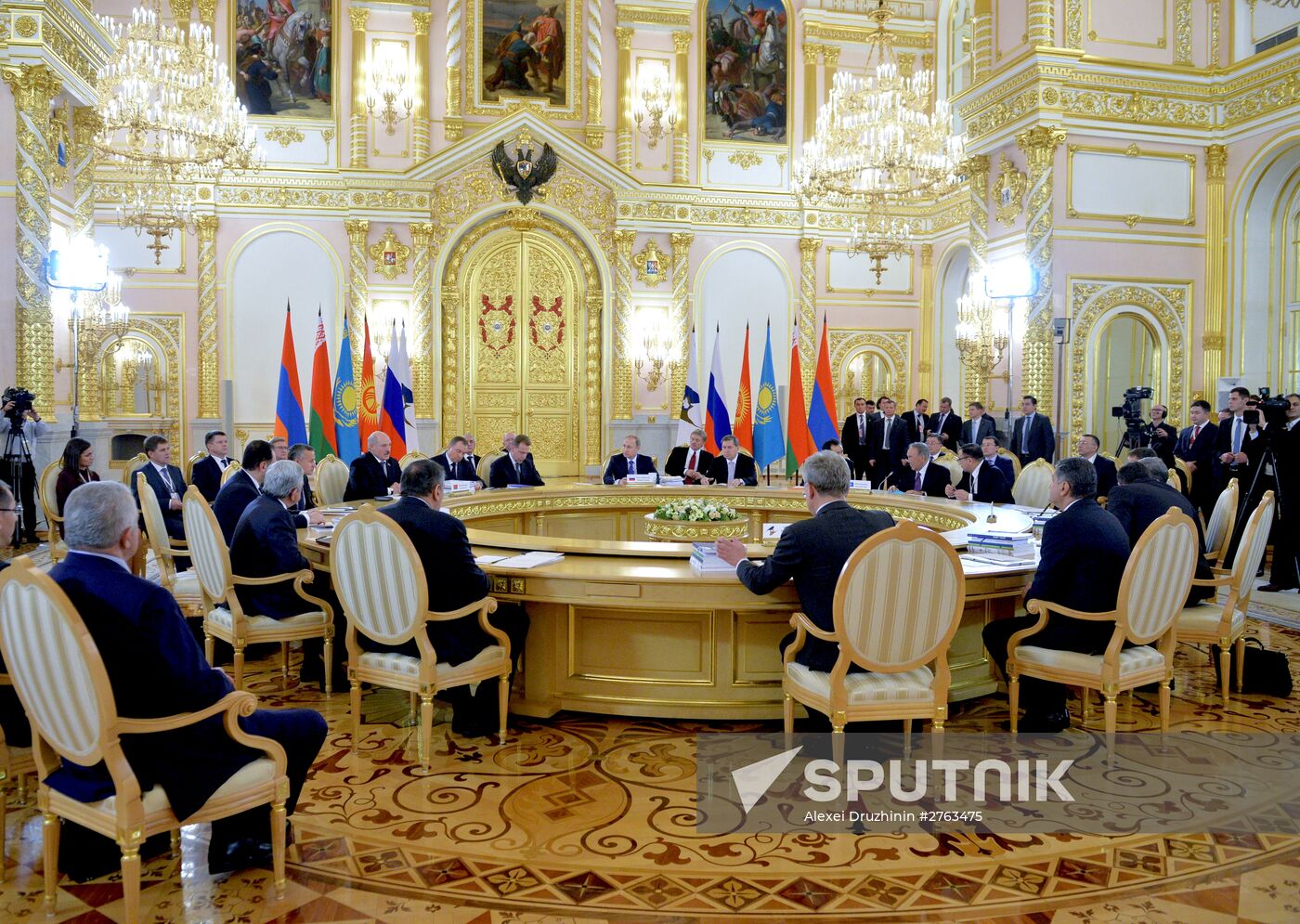 Russian President Vladimir Putin participates in CSTO and Supreme Eurasian Economic Council summits in Moscow