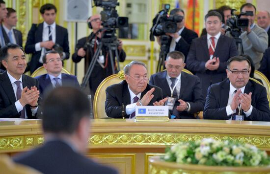 Russian President Vladimir Putin participates in CSTO and Supreme Eurasian Economic Council summits in Moscow