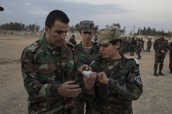 A military academy for women in Damascus