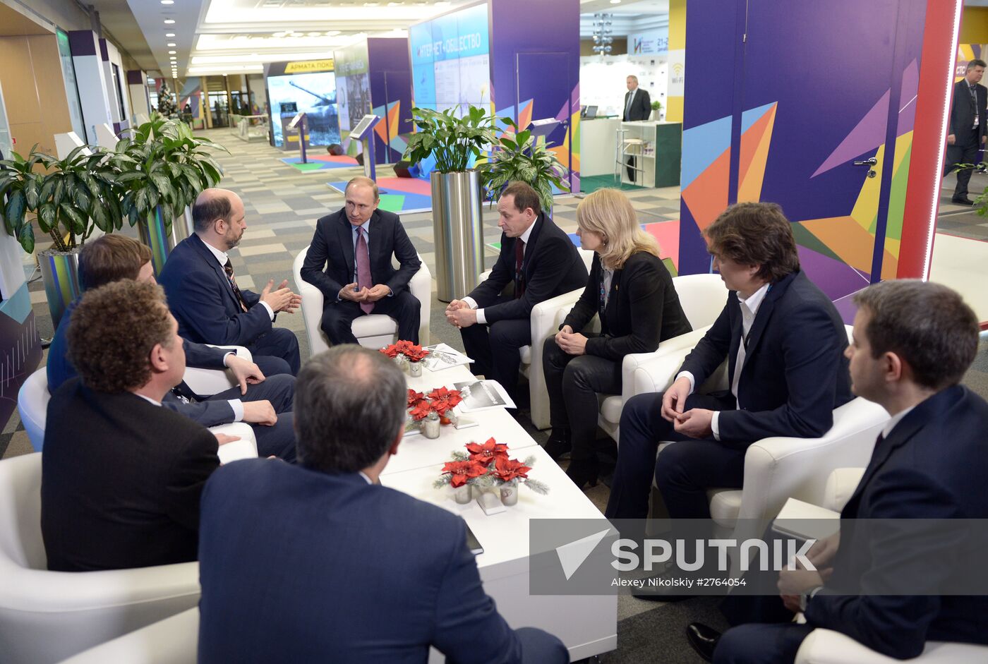 President Vladimir Putin takes part in plenary meeting of first Russian Internet Economy Forum