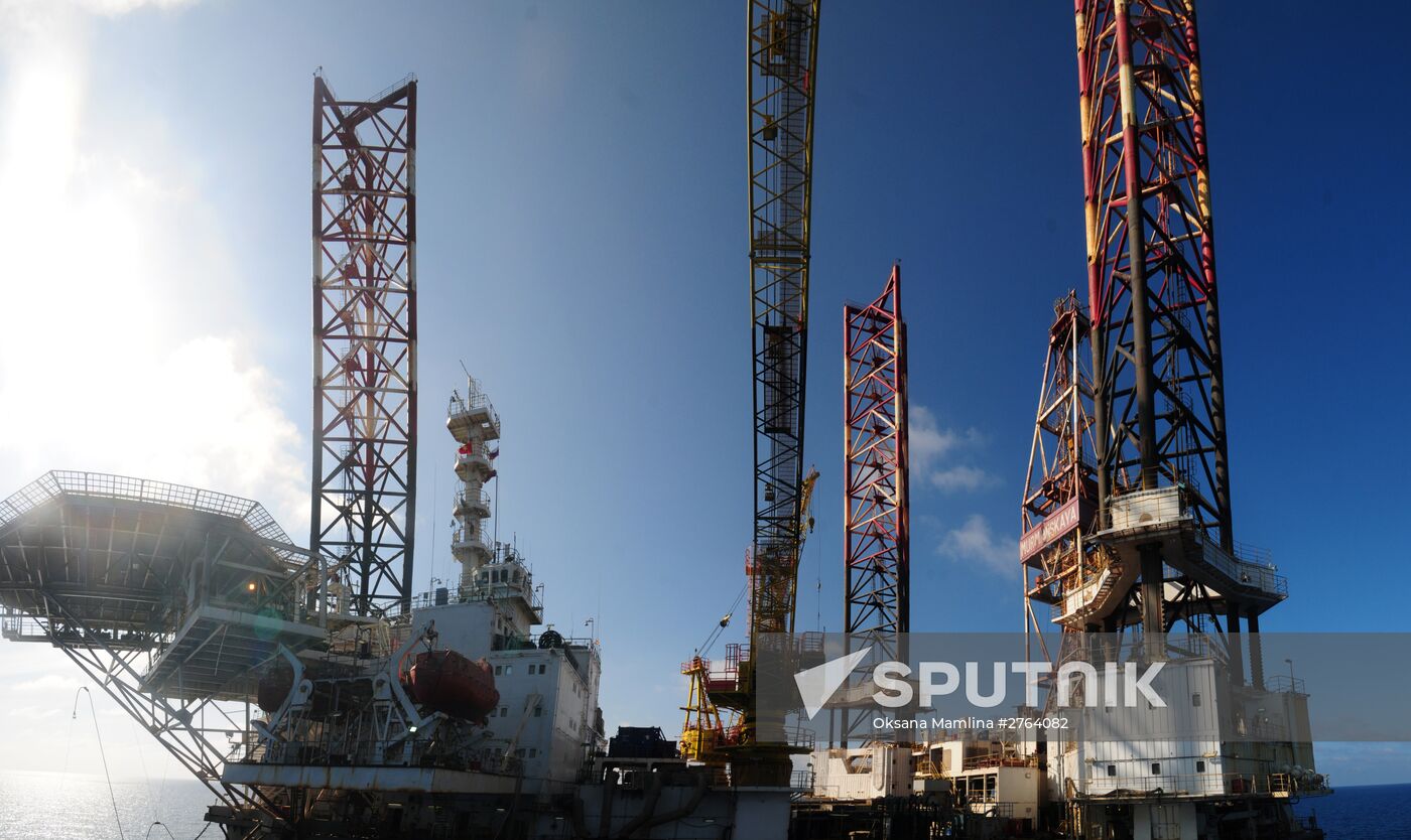 Murmanskaya jack-up drilling rig in Vietnam