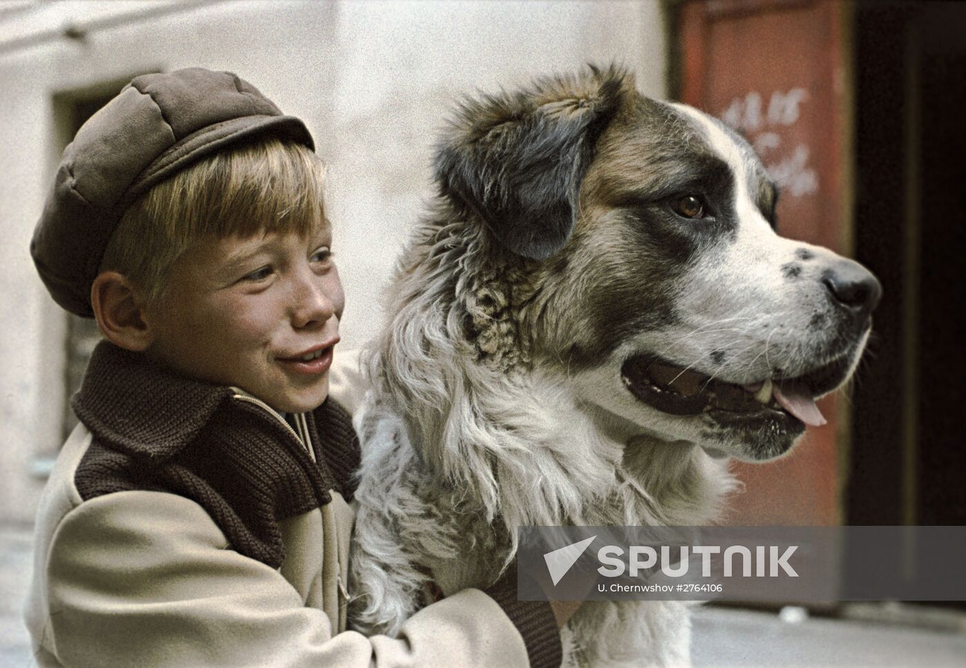 Boy with dog