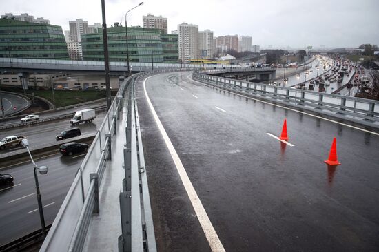 Mozhaiskoye Motorway-Moscow Ring Road interchange is upgraded