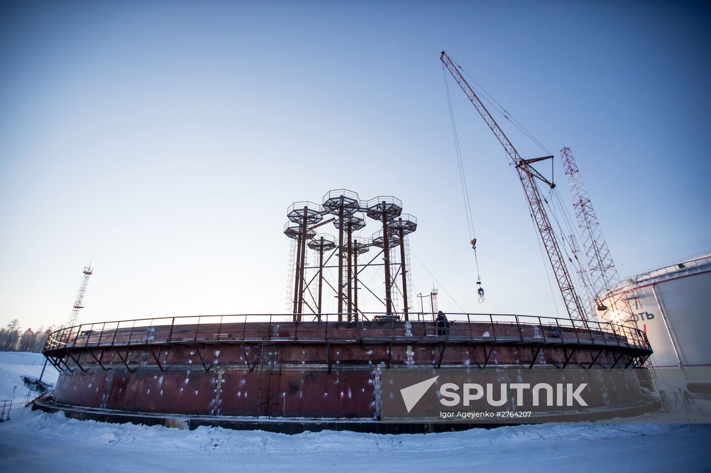 NPS-21 oil pumping station in Amur Region