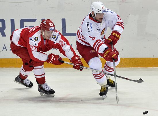 Kontinental Hockey League. Spartak vs. Jokerit