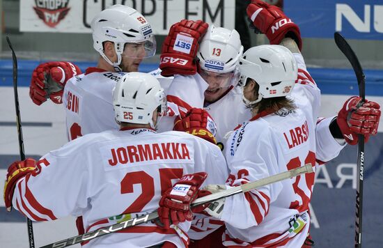 Kontinental Hockey League. Spartak vs. Jokerit