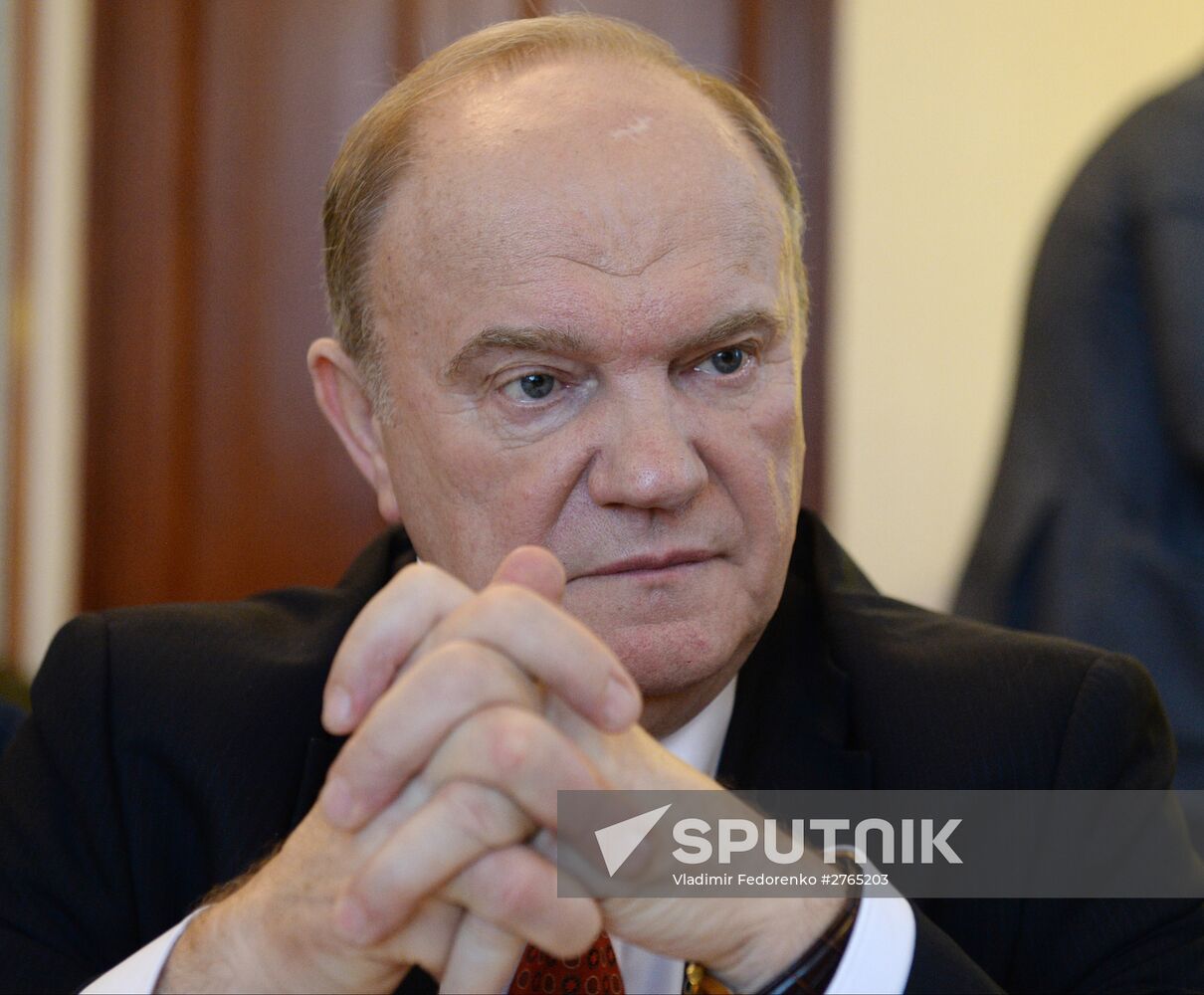 Leader of Communist Party of Russia Gennady Zyuganov