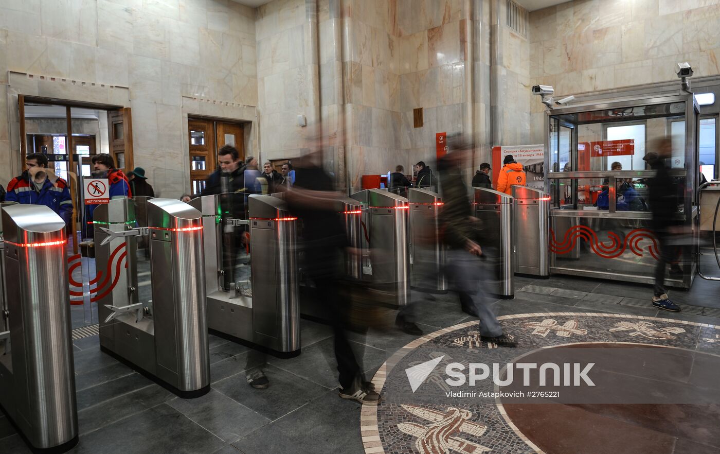 Baumasnkaya metro station in Moscow opens after renovation