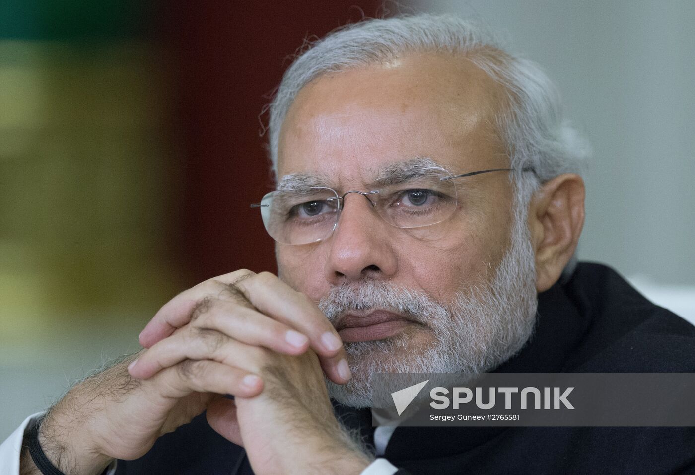 Russian President Vladimir Putin meets with Indian Prime Minister Narendra Modi