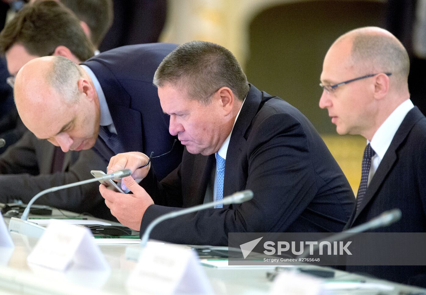 President Putin meets with Russian business community representatives
