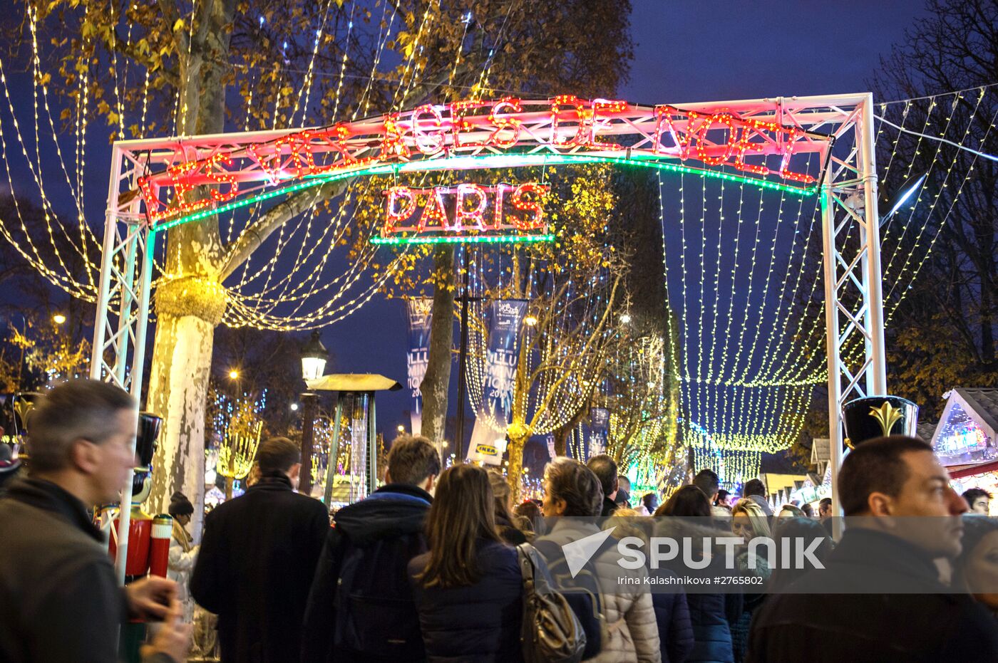 Paris decorated for the New Year's