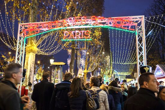 Paris decorated for the New Year's