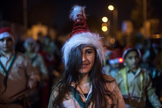 Christmas festivities in Damascus