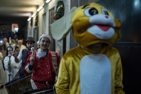 Christmas festivities in Damascus