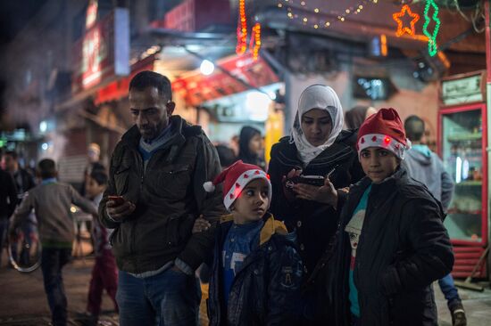 Christmas festivities in Damascus