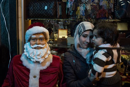Christmas festivities in Damascus