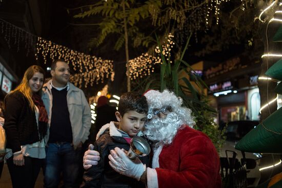 Christmas festivities in Damascus