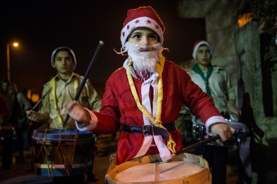 Christmas festivities in Damascus