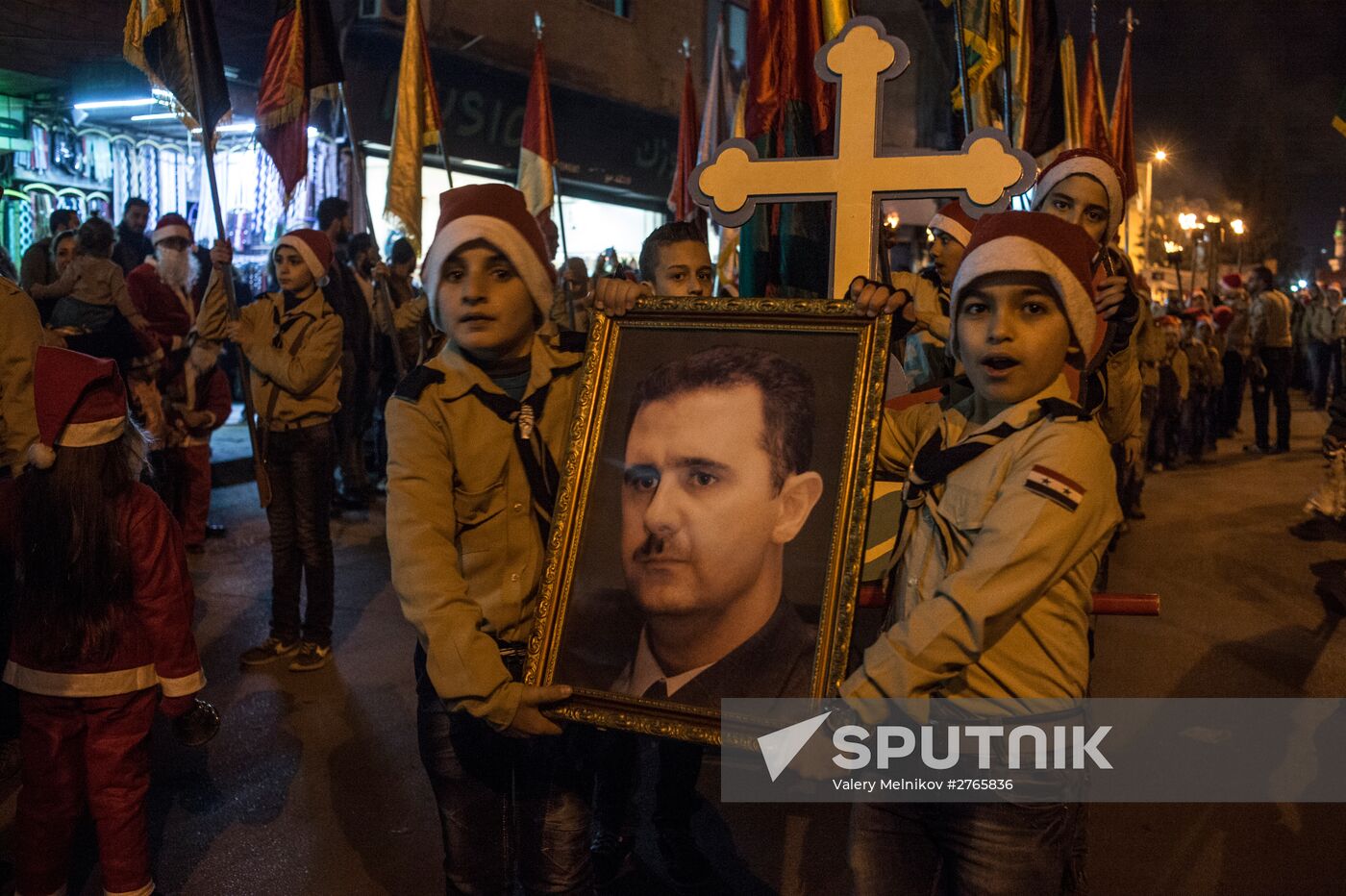 Christmas festivities in Damascus
