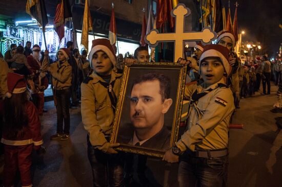 Christmas festivities in Damascus
