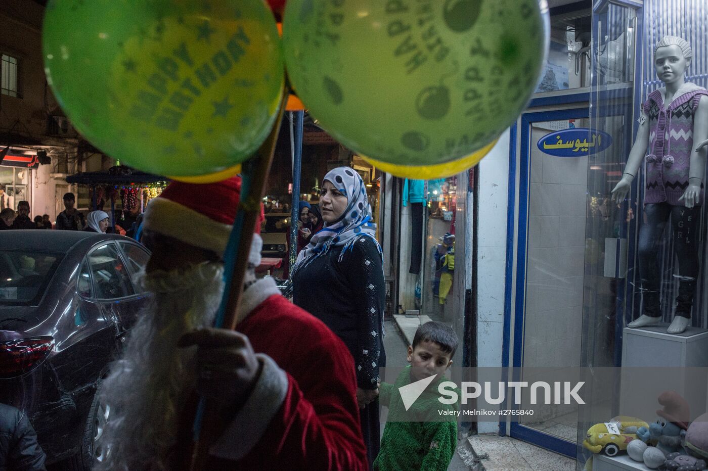 Christmas festivities in Damascus