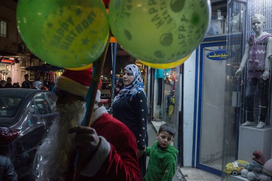 Christmas festivities in Damascus
