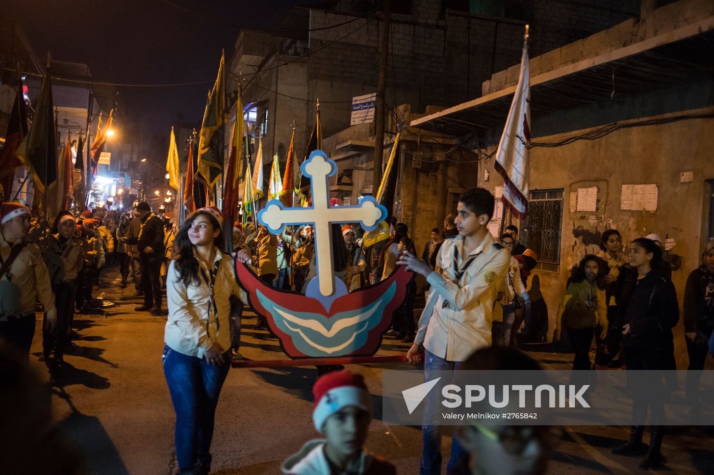 Christmas festivities in Damascus