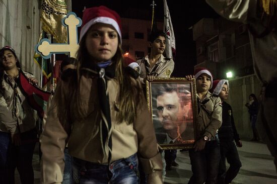 Christmas festivities in Damascus