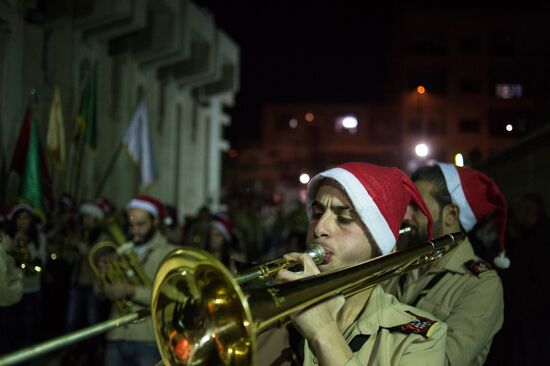 Christmas festivities in Damascus