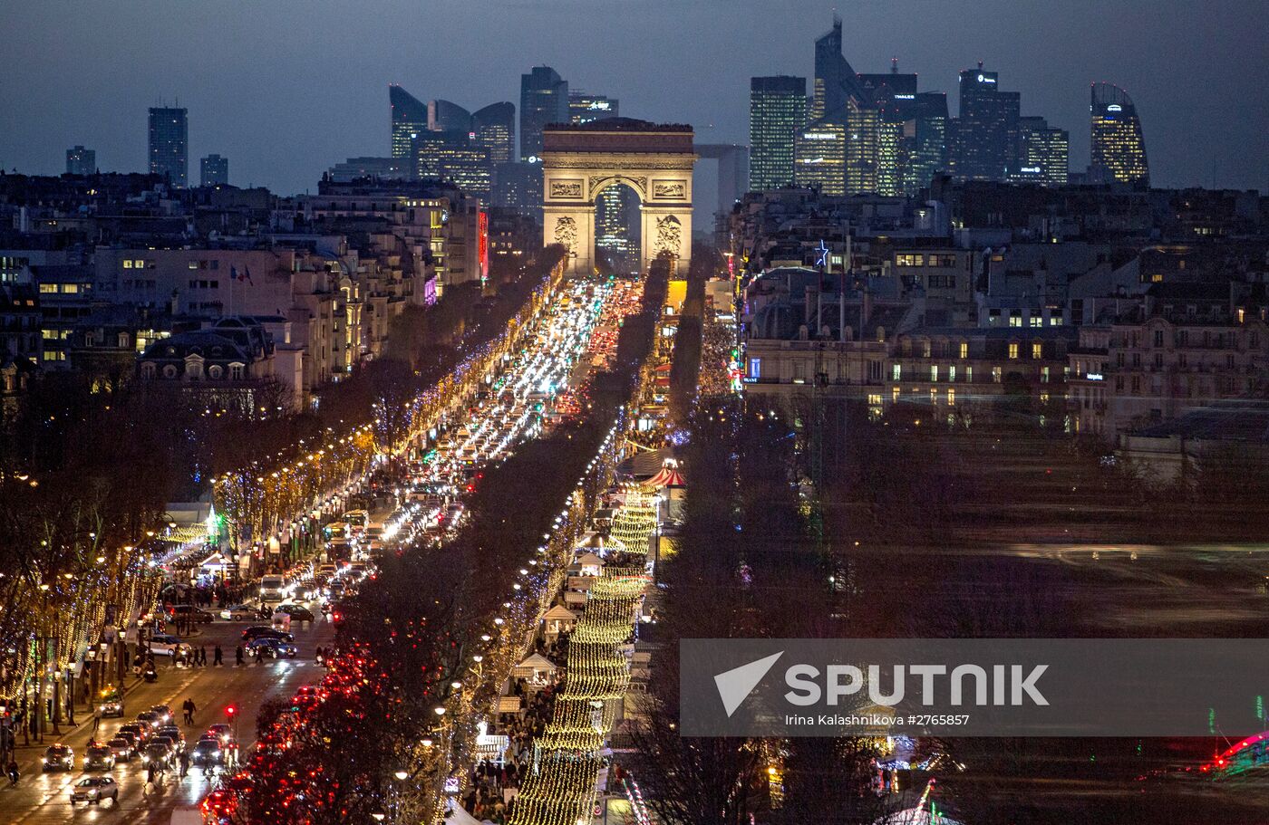 Paris decorated for the New Year's