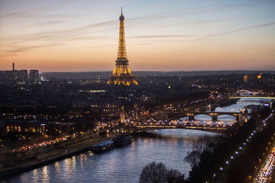 Paris decorated for the New Year's