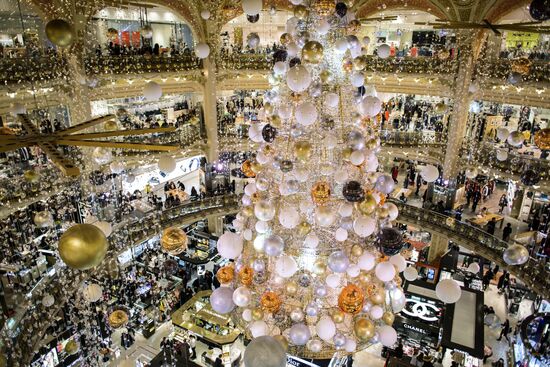 Paris decorated for the New Year's