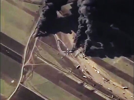 Destruction of oil production and processing facilities in Syria