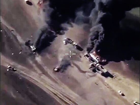 Destruction of oil production and processing facilities in Syria