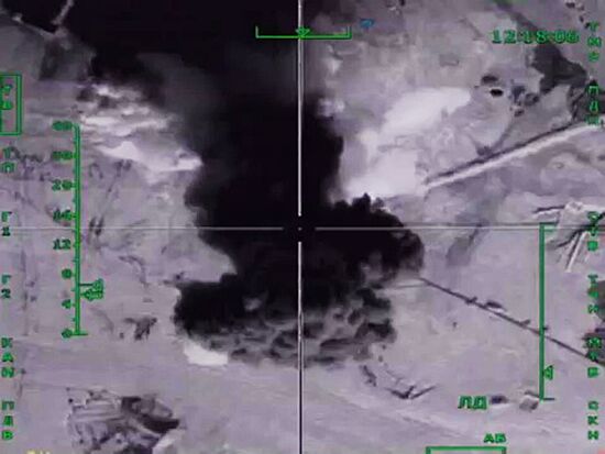 Destruction of oil production and processing facilities in Syria