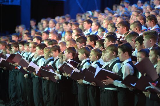 President Vladimir Putin attends concert of Children's Choir of Russia