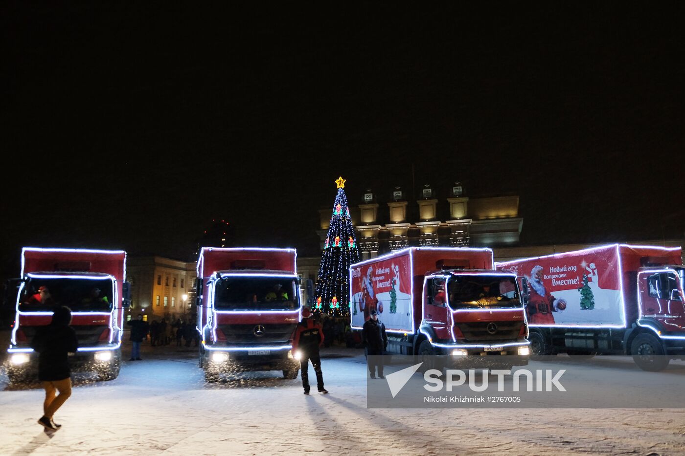 Coca-Cola Christmas Caravan in Samara