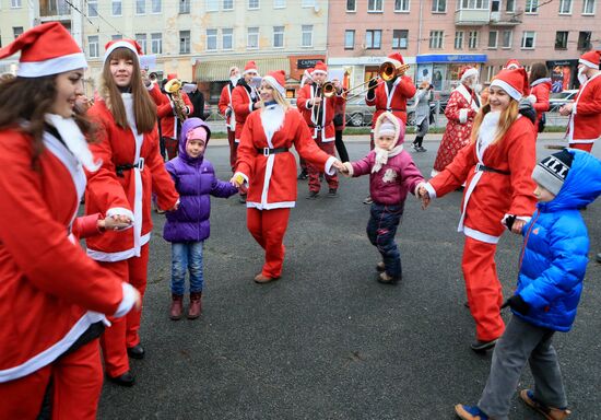 Santa Claus Parade in Kaliningrad