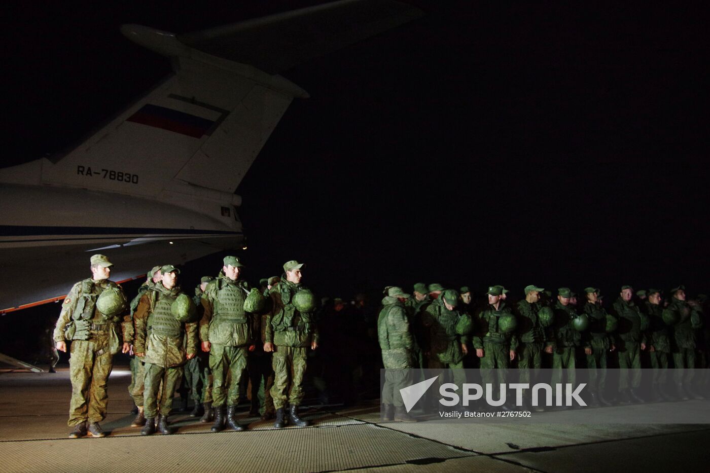 Russia’s Black Sea Fleet marines arrive arrive in Crimea after operation in Syria