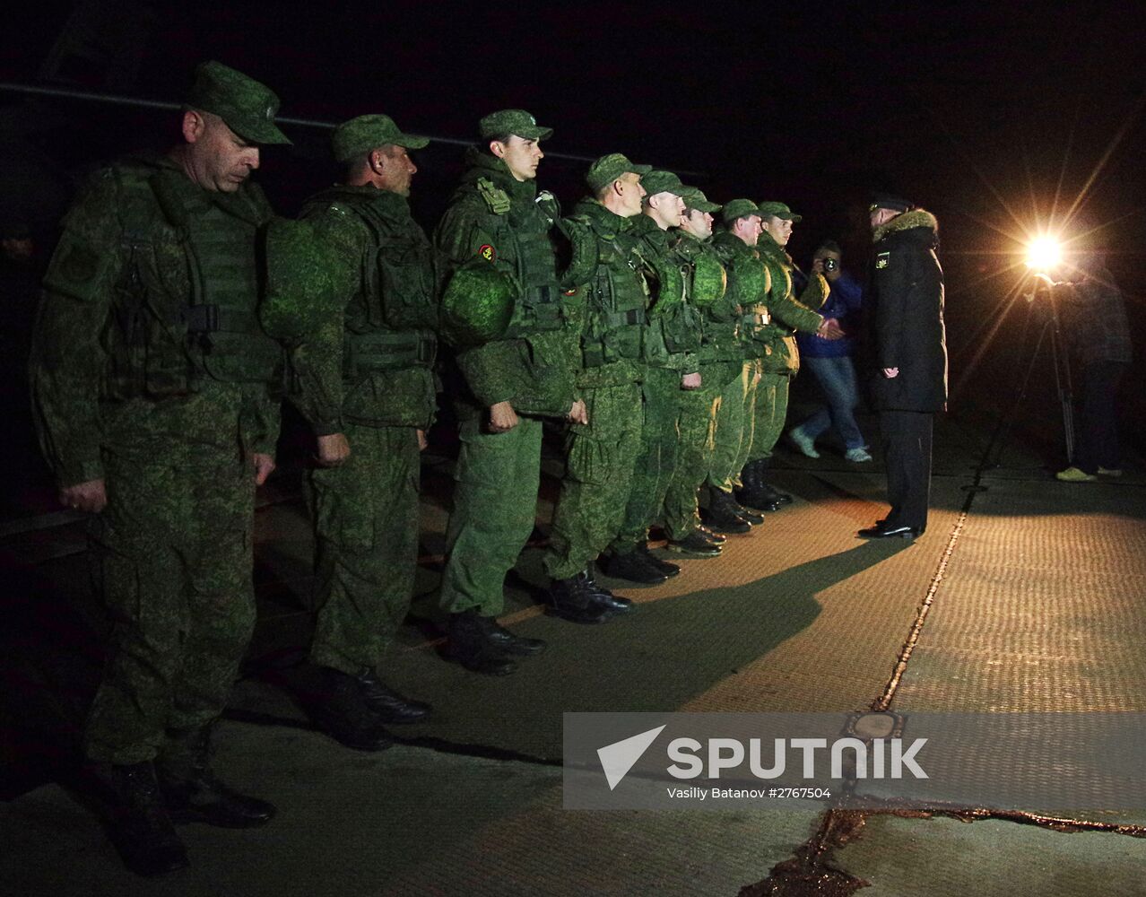 Russia’s Black Sea Fleet marines arrive arrive in Crimea after operation in Syria
