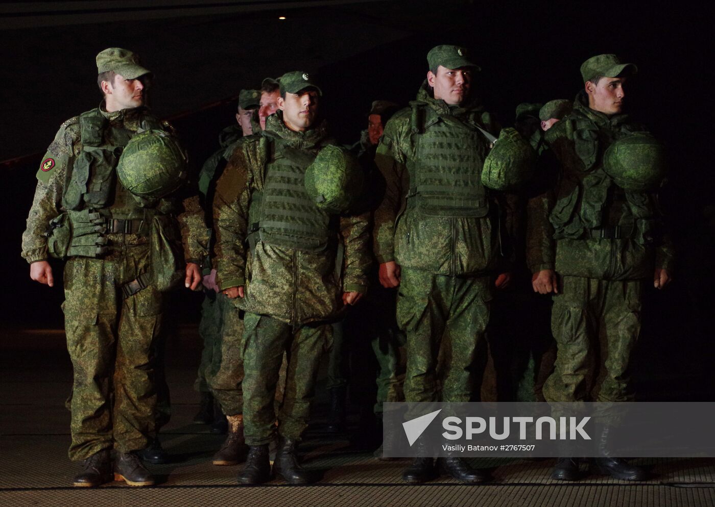 Russia’s Black Sea Fleet marines arrive arrive in Crimea after operation in Syria