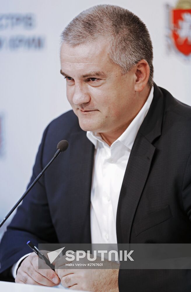 Concluding news conference with Sergei Aksyonov