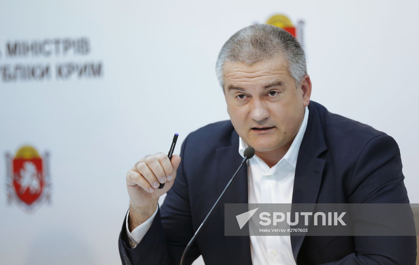 Concluding news conference with Sergei Aksyonov