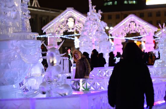 Ice city opens in Yekaterinburg