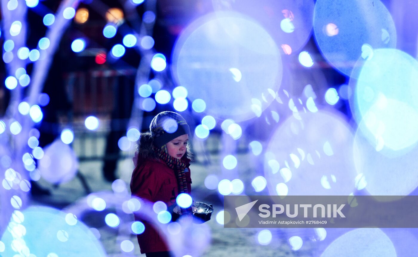 "Ice Moscow. A Family Circle" festival opens in Park Pobedy at Poklonnaya Hill