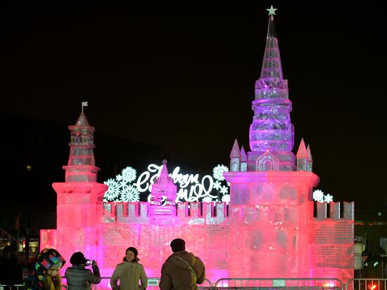 "Ice Moscow. A Family Circle" festival opens in Park Pobedy at Poklonnaya Hill